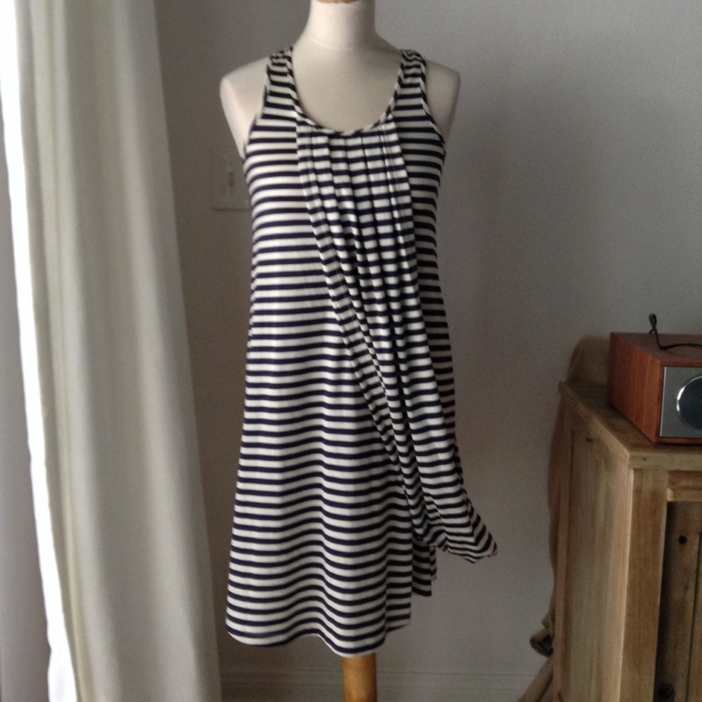 Jean-Paul Gaultier tank dress with draped sash.